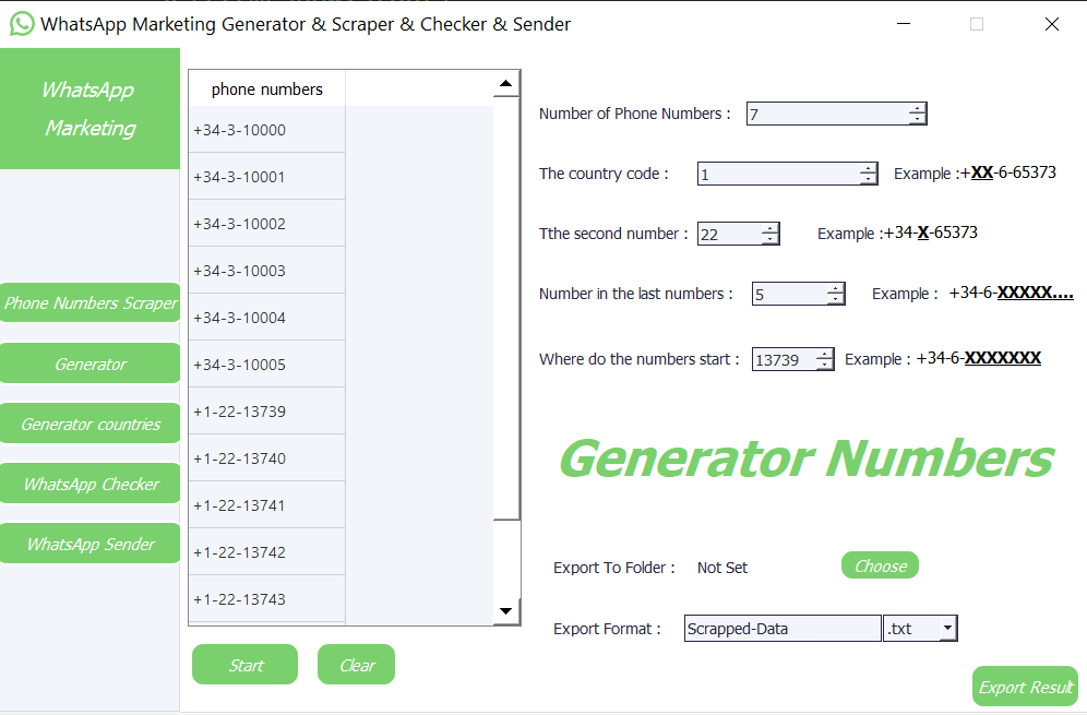 WhatsApp Marketing Generator & Scraper & Checker & Sender - 3