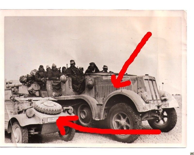 Halbkette u. VW Kübel, Afrikakorps, DAK