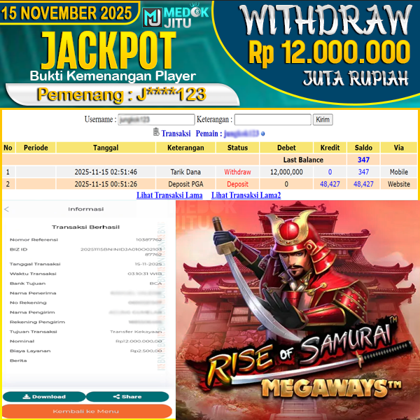 jackpot-slot-rise-of-samurai-megaways-pragmatic-play-rp12000000--dibayar-lunas-di-medokjitu