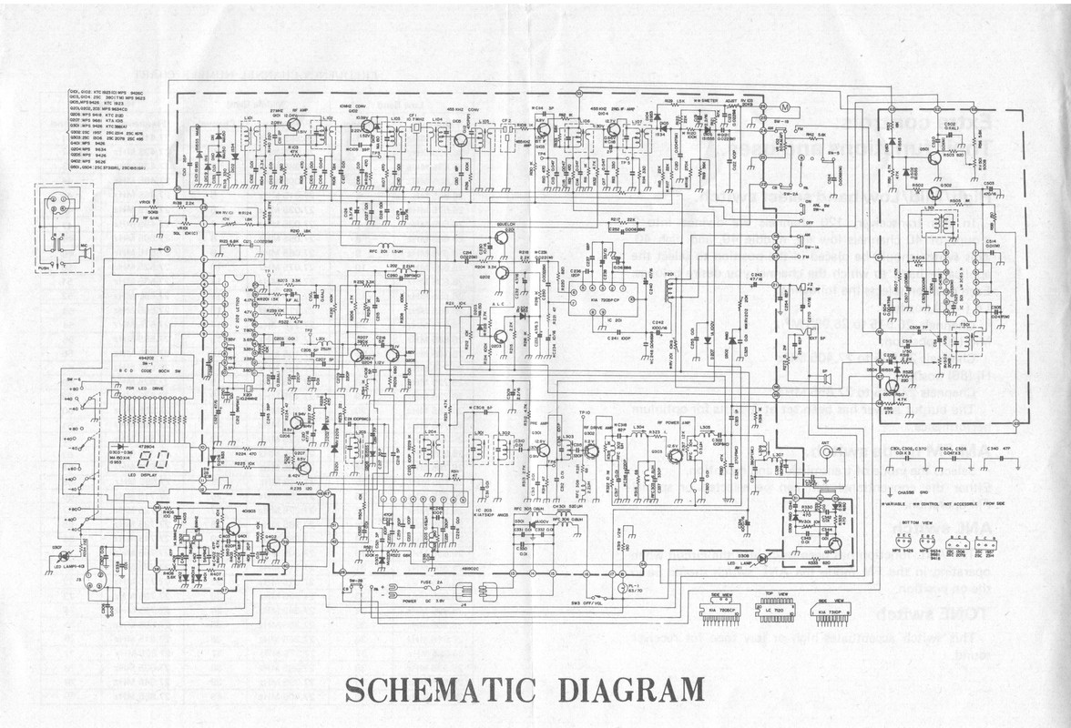 Schema Midland 4001 versione 120 canali