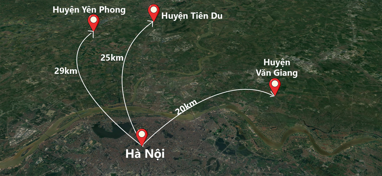 3 huyen len thanh pho gan hanoi Cách Hồ Gươm chưa tới 30km, 3 huyện này có gì mà chuẩn bị lên thành phố? Cùng "check" năng lực nào!