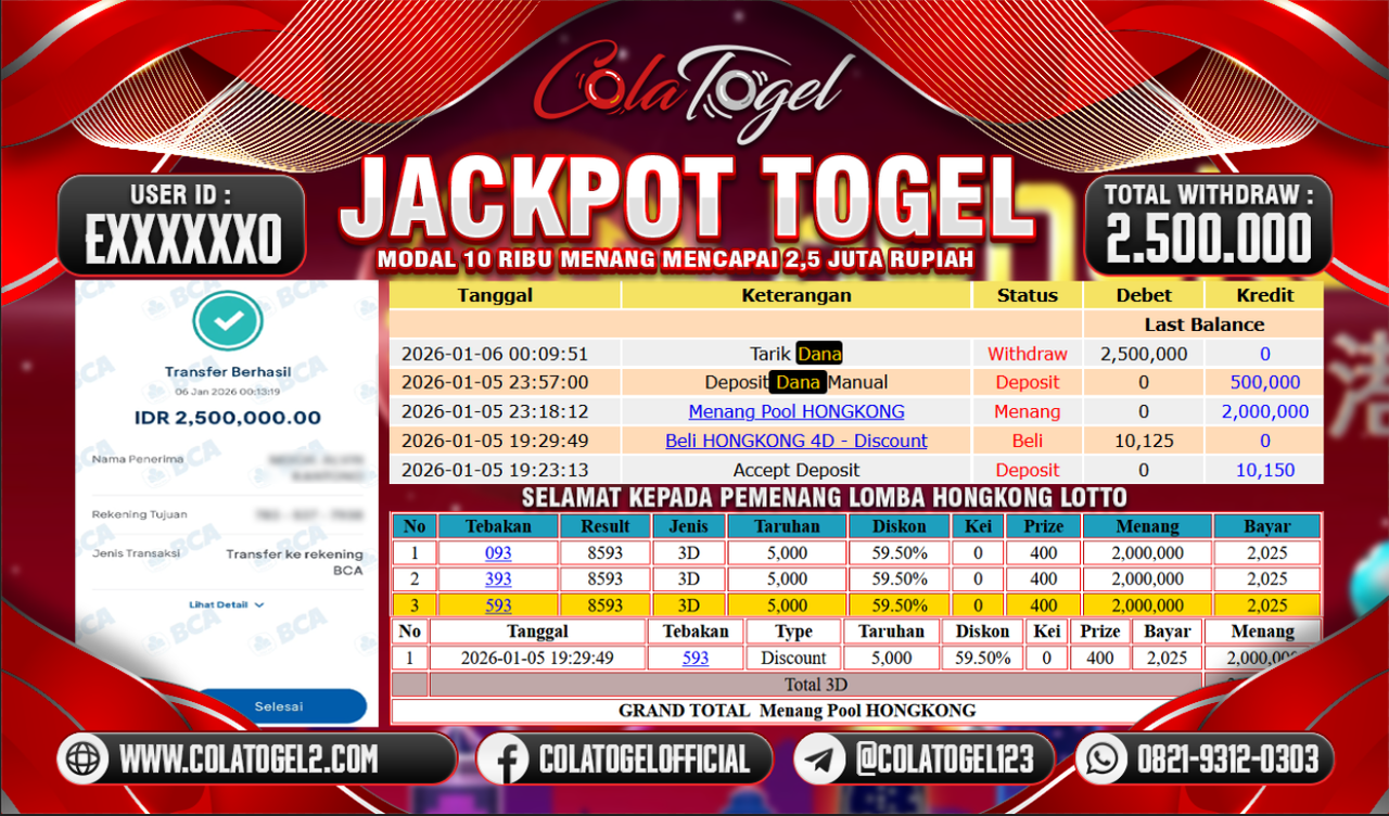 JACKPOT HONGKONG LOTTO!!