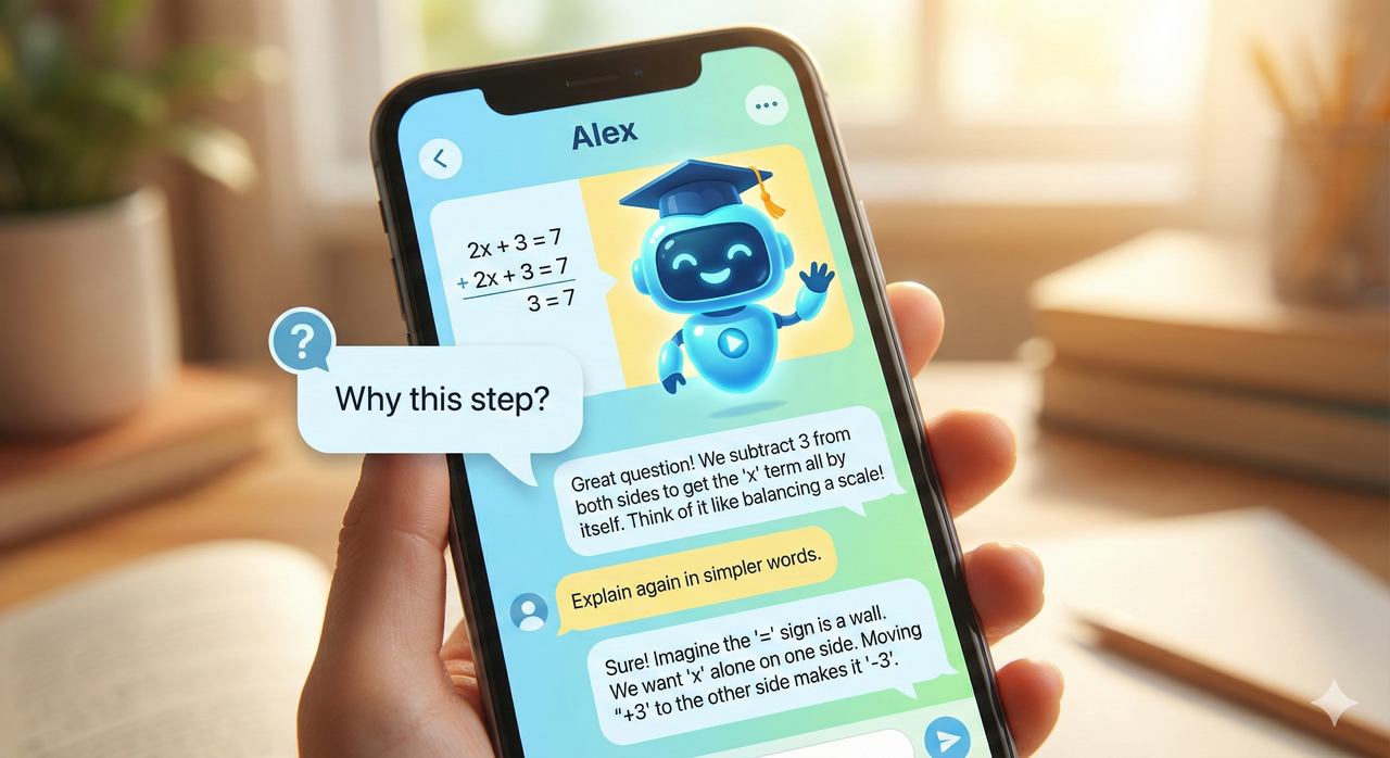 Gauth AI tutor mode encouraging learning