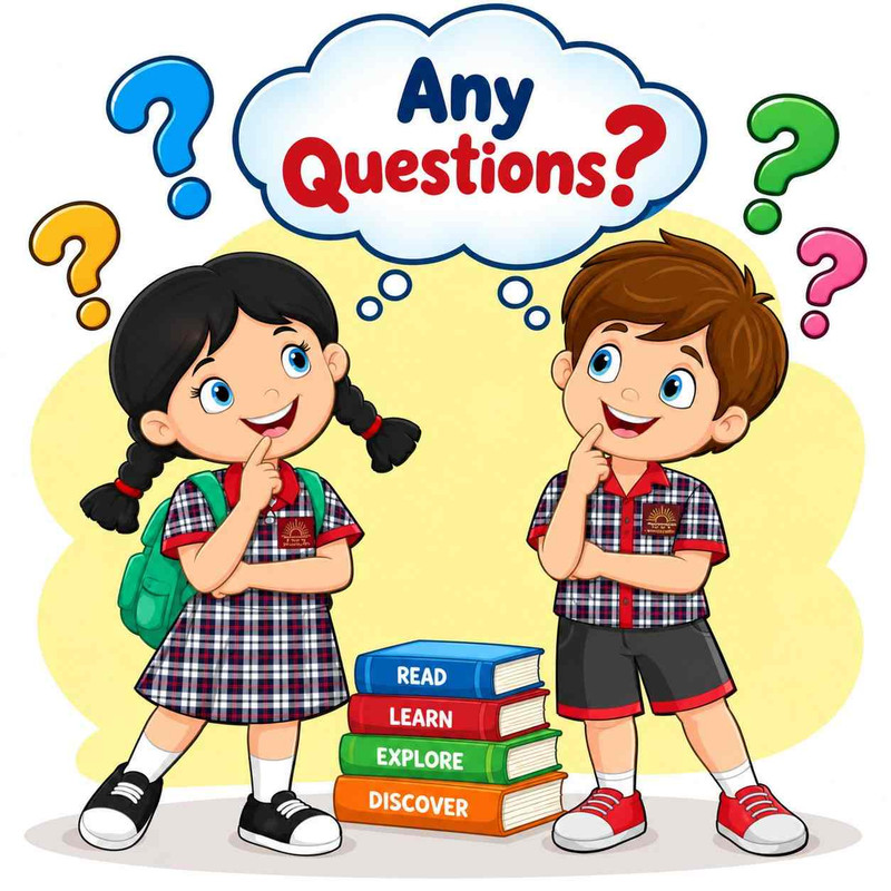 Students asking questions