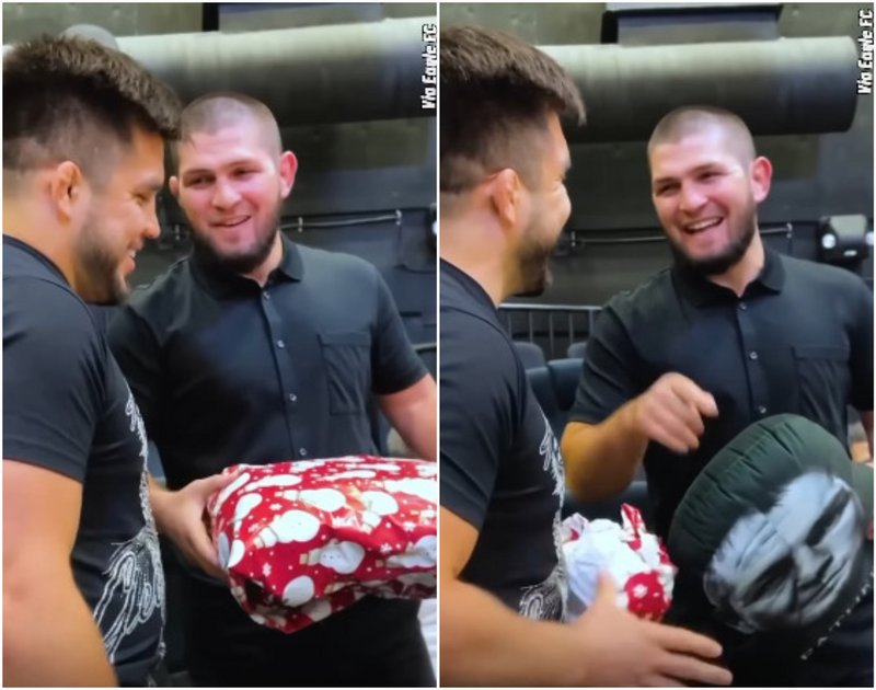 Хенри Сехудо с трогателен подарък към Хабиб 