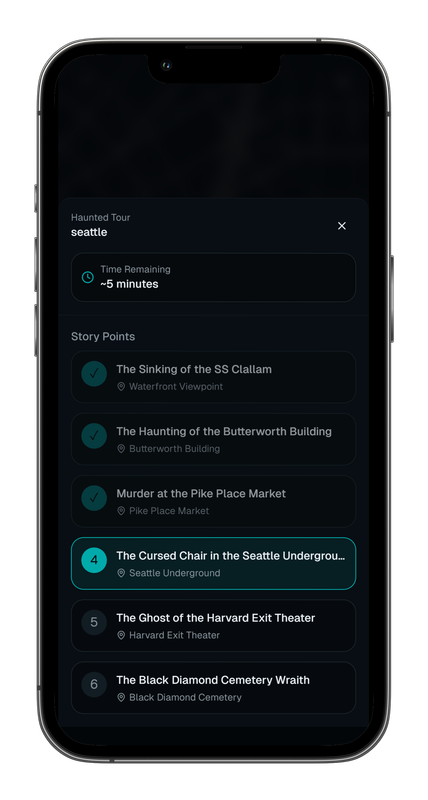 Waypoint list view