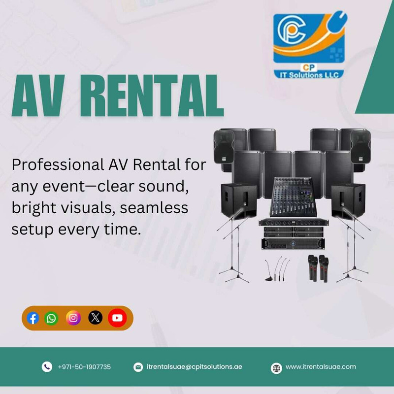 Reliable AV Rental Solutions for Corporate Events and Shows