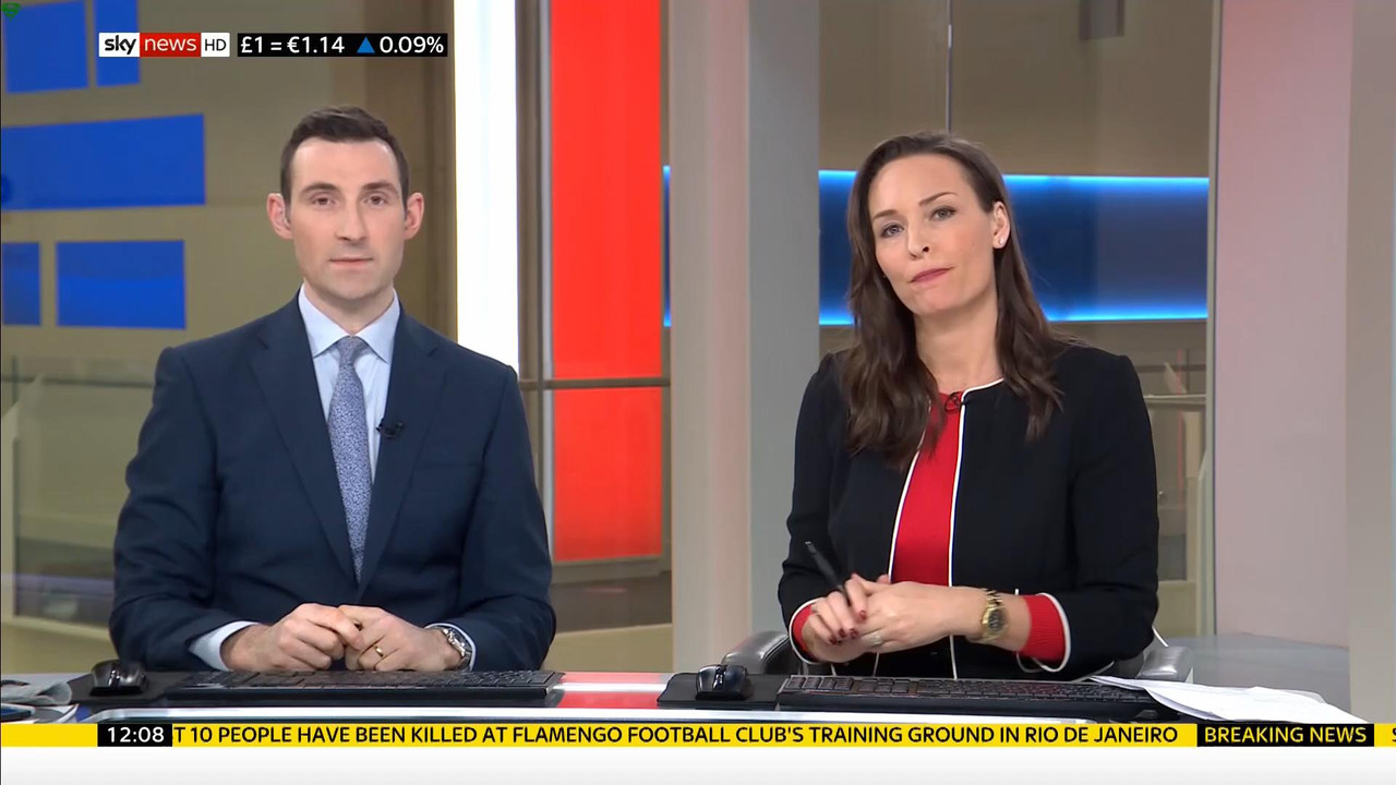 08 February - 12.00.00 - Sky News. Colin Brazier and Jayne Secke