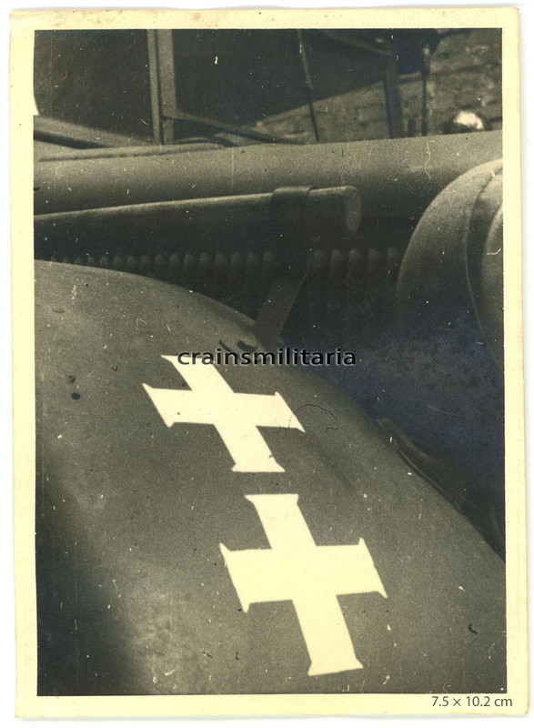 Orig Foto 60 ID Wappen Truppenkennzeichen auf Lkw Kübelwagen Ukraine 1941