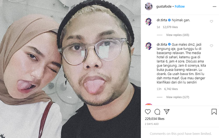 Tantangan dari Dokter Tirta