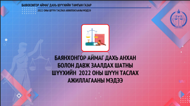 Баянхонгор: 2022 оны шүүн таслах ажиллагааны мэдээ