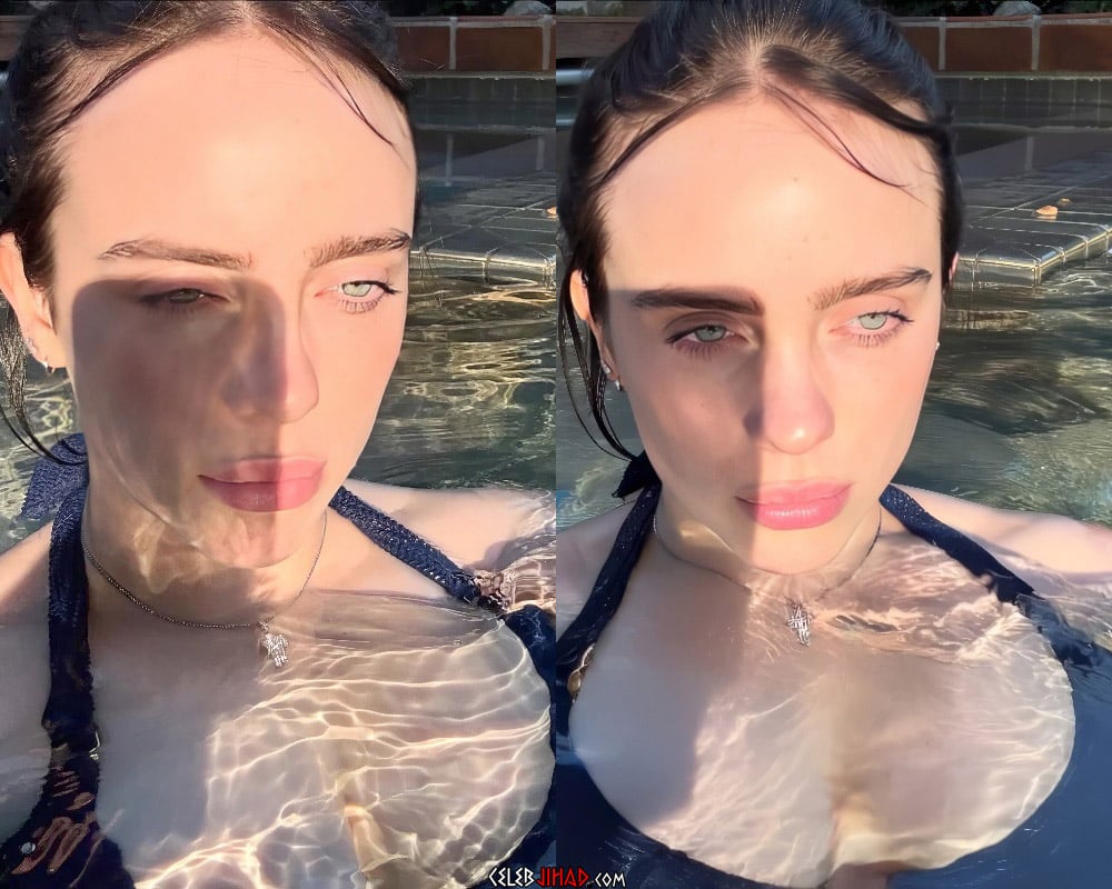 billie-eilish-pool-cleavage