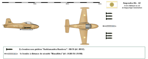 A-2 mandrarikan inspiré du BAC 167 strikemaster irl.