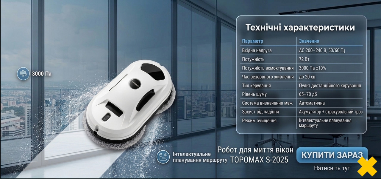 Робот для миття вікон Topomax S-2025