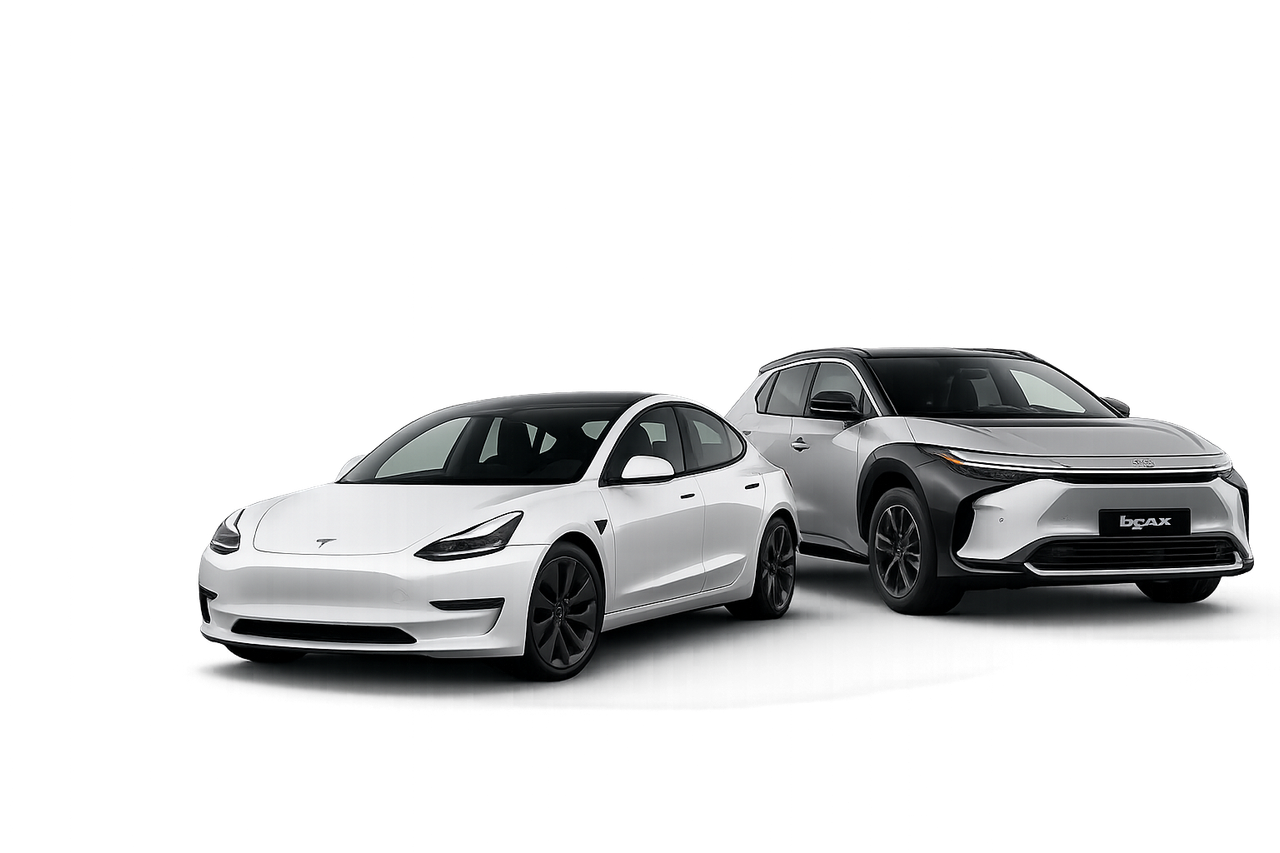 Tesla Model 3 & Toyota bZ4X — flotte VTC Lease2Go