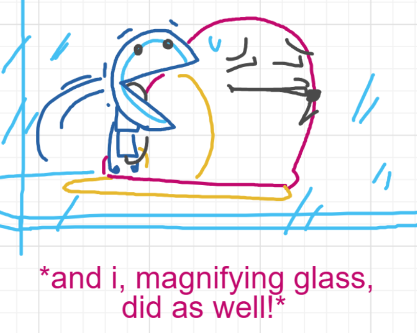 A panel from You're In Danger, Boy, episode seven of the Board Boards object show by Furretwalk/WalkingFurret.