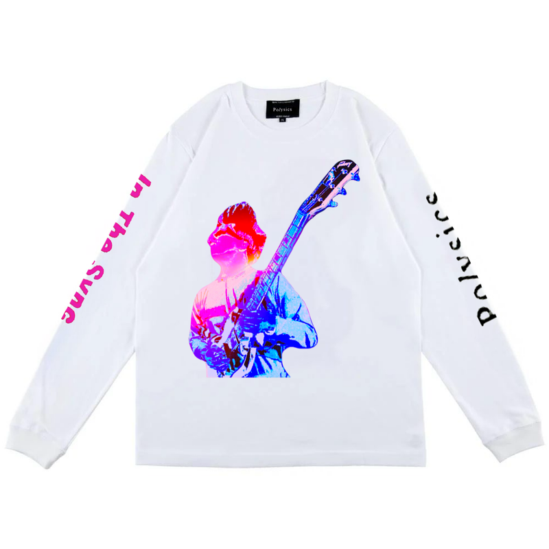 『In The Sync -renewal edition-–』ロングTシャツ 白 (M/L/XL) ￥5,000