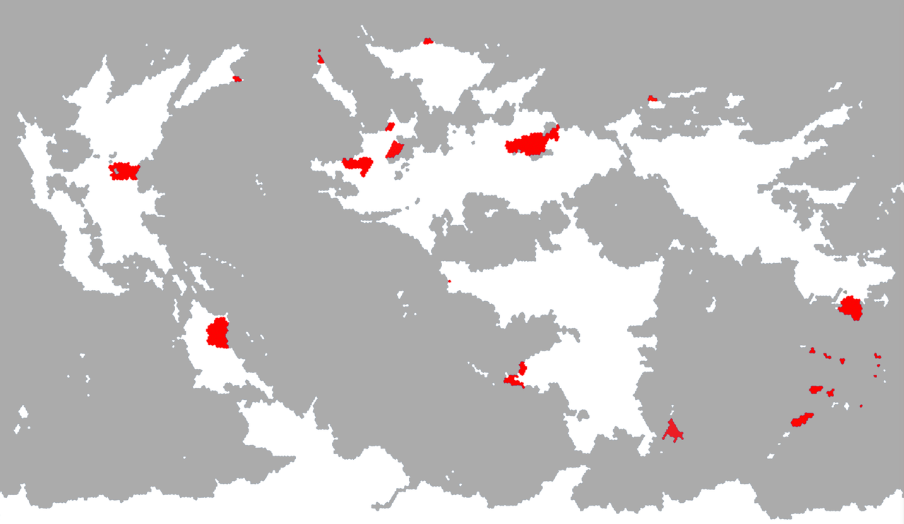 Carte des États dont un parti est membre de l'Union Internationale du Communisme et du Socialisme