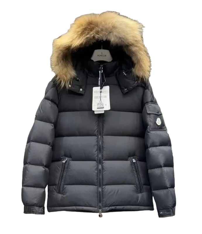 Moncler Mayaf Faux Fur-Trimmed Down Jacket