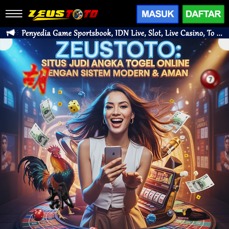 ZEUSTOTO: Situs Judi Angka Togel Online dengan Sistem Modern & Aman image 1