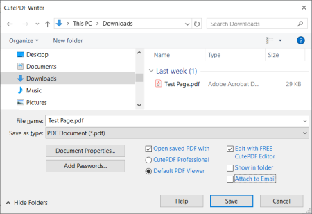 CutePDF Writer 4.0.1.2
