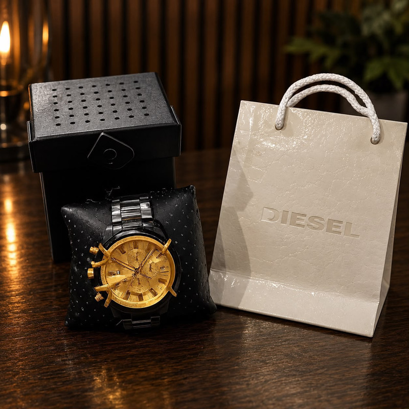 Reloj Diesel Gold Steel Industrial
