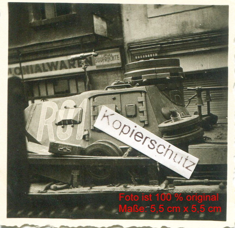 Westwall , Panzer mit Nummer R01 in Saarbrücken