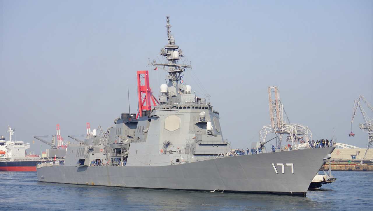 Atago（DDG-177）в порту Тенпозан (Осака), 26 апреля 2014,