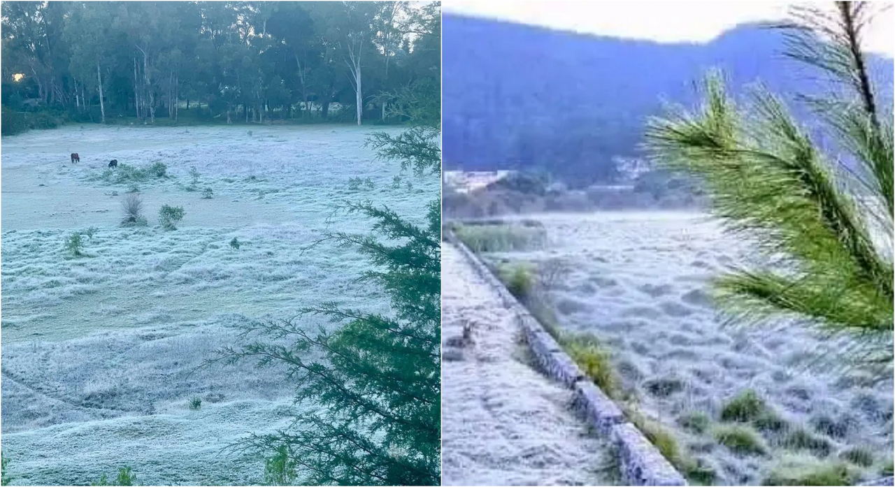 Chiapas se viste de blanco con la primera helada en San Cristóbal de las Casas