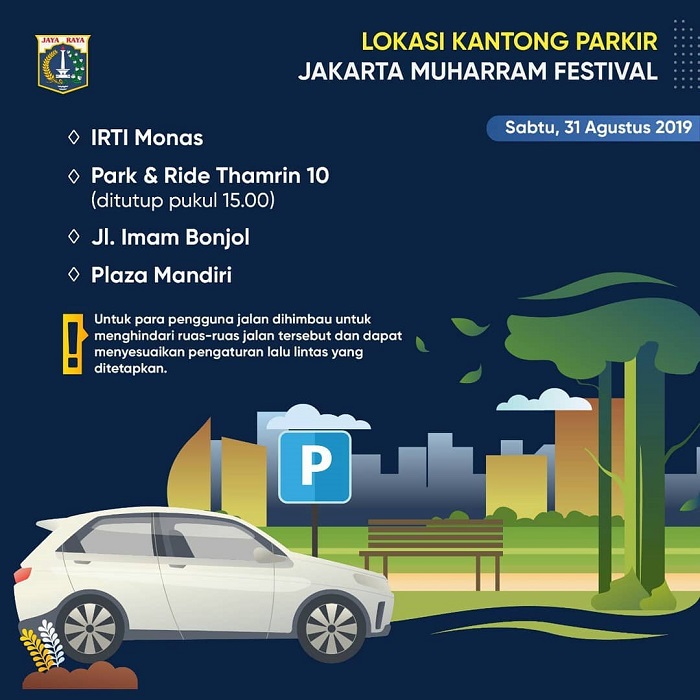 Titik Parkir Jakarta Muharram Festival.