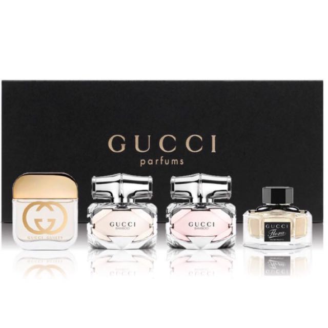 Gucci perfume set of 4 Clearance
