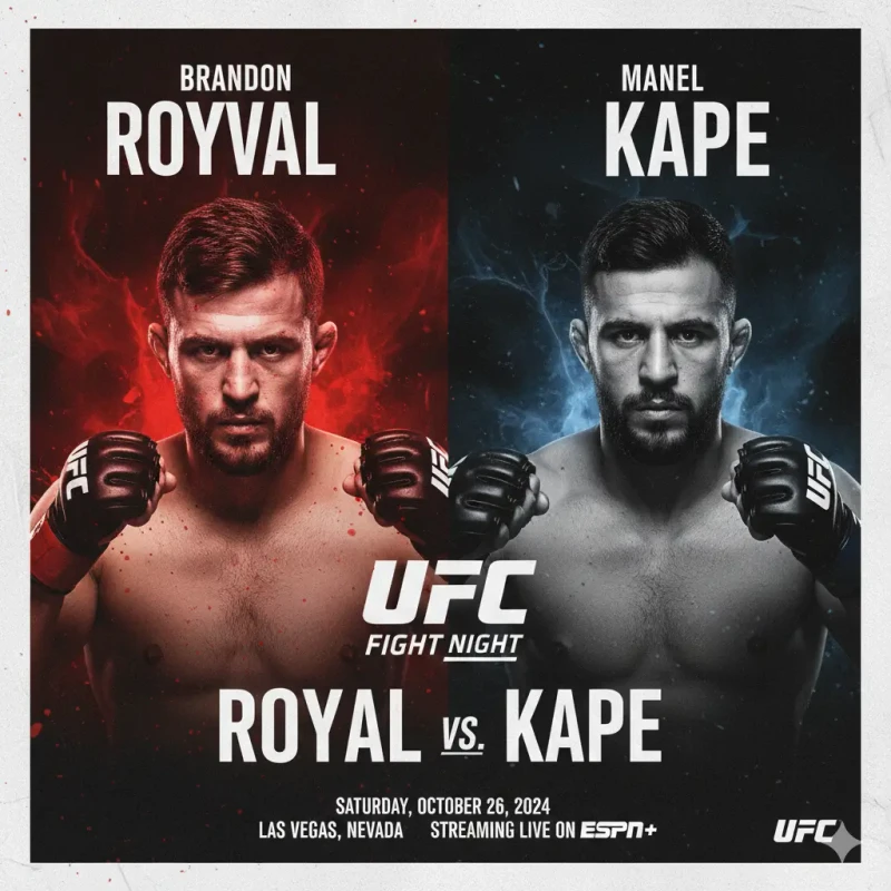 UFC Fight Night: Brandon Royval v Manel Kape