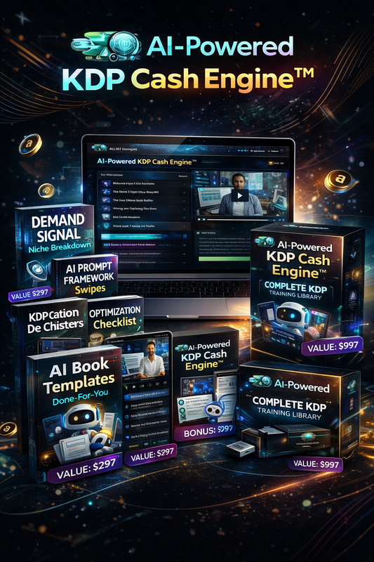 AI Powered KDP Cash Engine Product Mockup