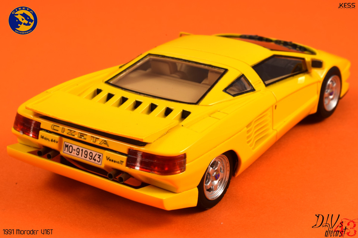 Maquette Alezan Models 1/43 – Cizeta Moroder V16 T Spider, Kit Peint