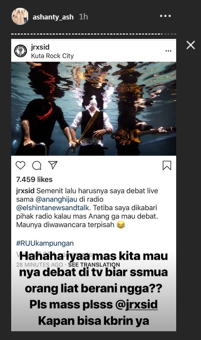 IG Story Ashanty