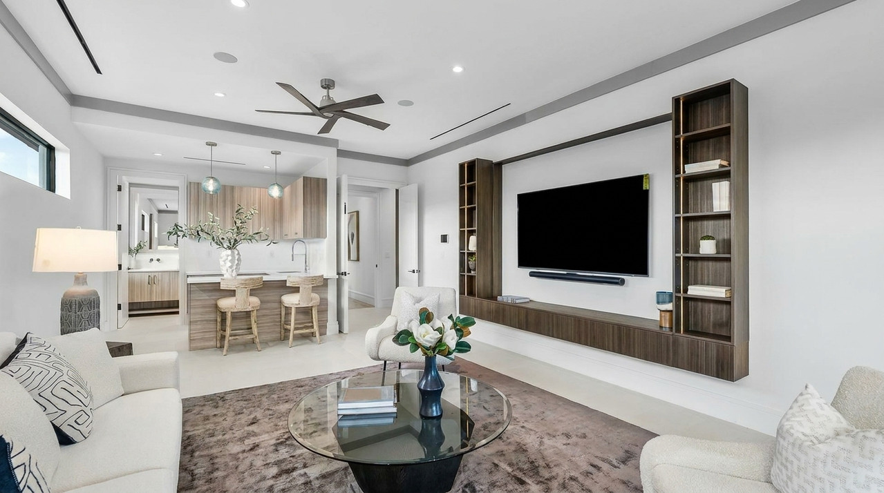 Contemporary Waterfront – Living Room