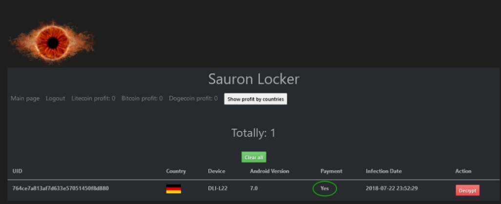 Sauron Locker – android locker (Ransomware) + src+ Tutorial