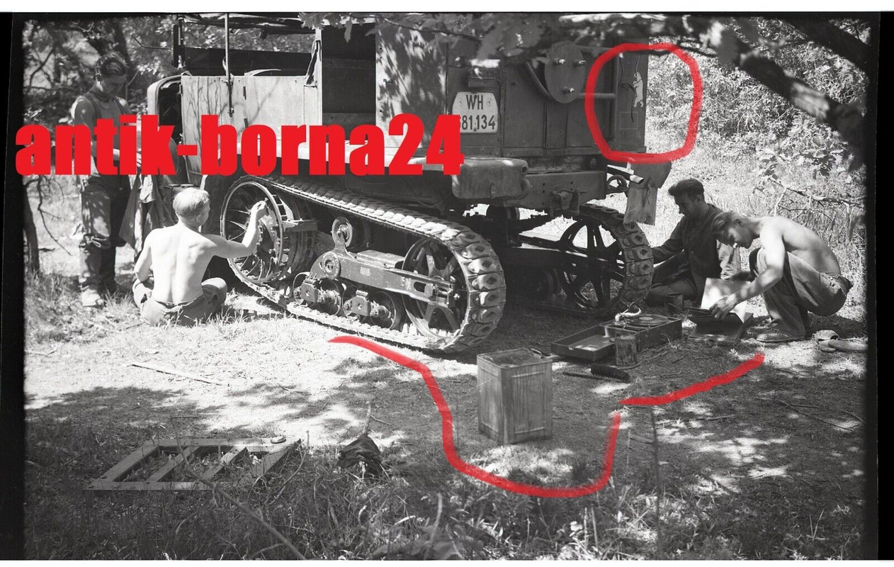 IR102 Beute Halbkette Unic P107 Wappen Eisbär Frankreich