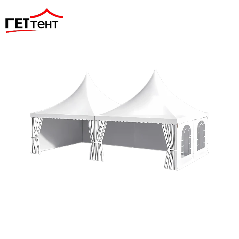 Аренда шатров пагода на мероприятие и выставки - ракурс 1