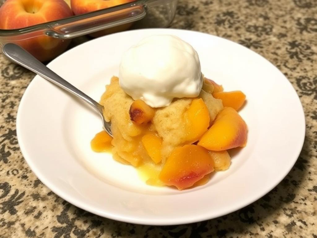 How to keep leftover peach cobbler in storage