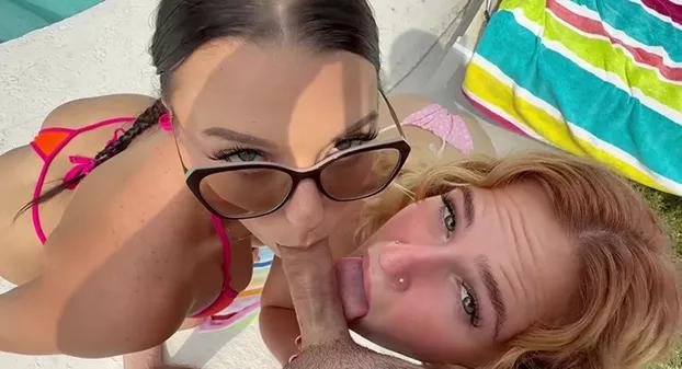 OnlyFans – Cassie2Sassy, Kloe Love – Girlfriend And Her StepSister Learn To Share