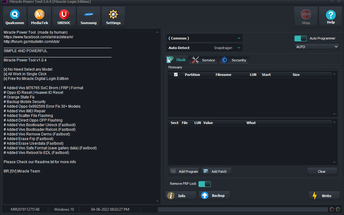 GSMForum Realme 8i Frp Remove Done By Miracle Power Tool