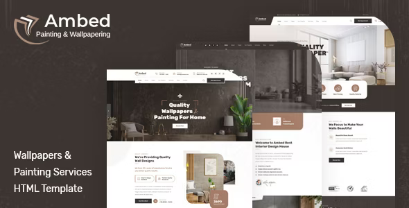 Ambed – Wallpapers & Painting Services HTML Template