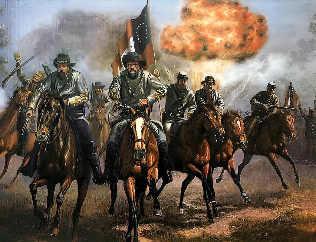 Civil Americana,Shiloh,Pitsburg Landing,Carga Del General Forrest C