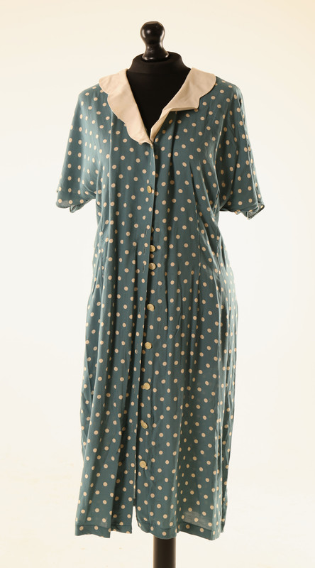 Teal Everyday Spotty Dress - Adult 16