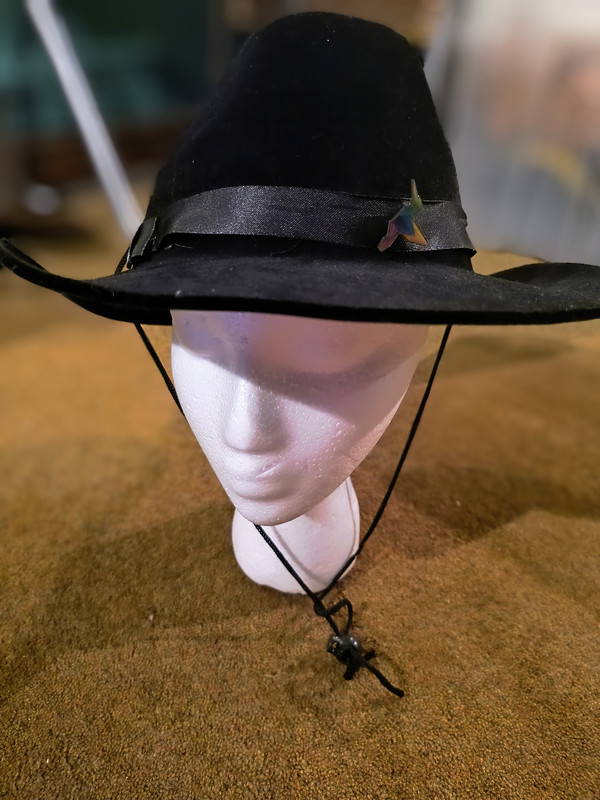 Black Wide Brim Hat