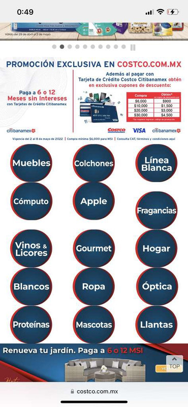 Costco: Hasta $4500 de descuento en Costco con cupones pagando con tarjeta Costco Citibanamex 