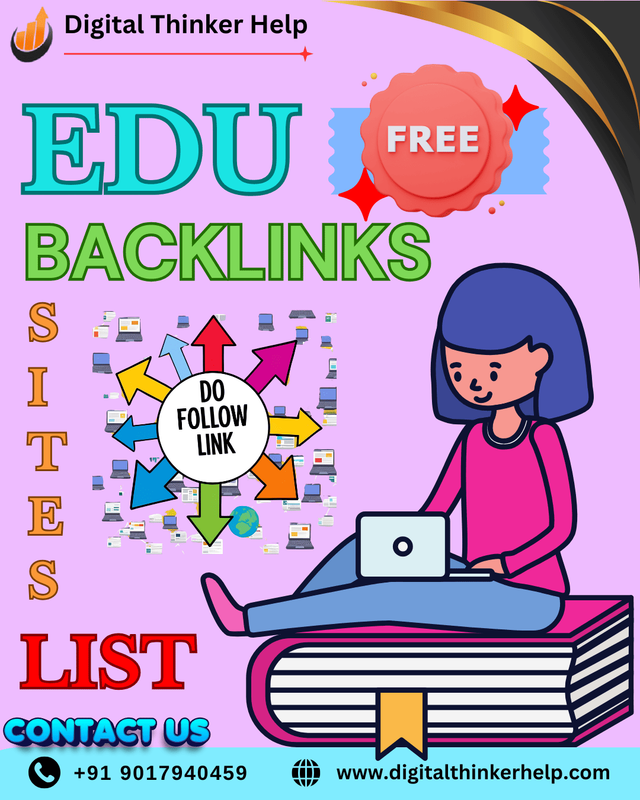 Free Edu Backlinks Sites