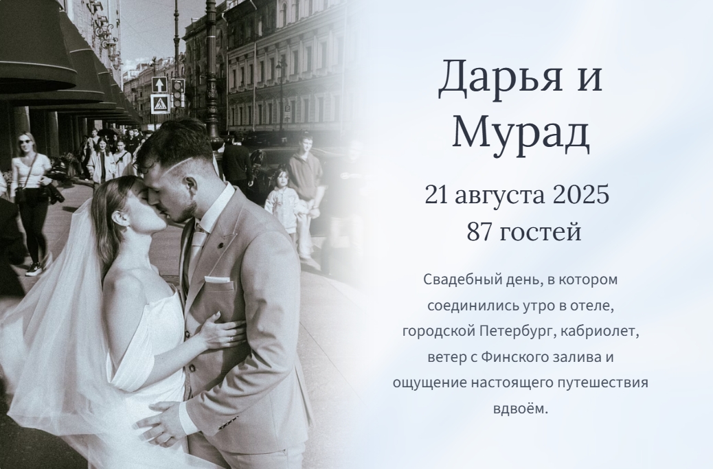 Свадебный кейс Дарья и Мурад