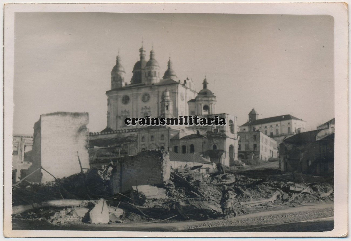 Orig. Foto orthodoxe Kirche Kathedrale in zerstörtes SMOLENSK Russland